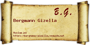 Bergmann Gizella névjegykártya